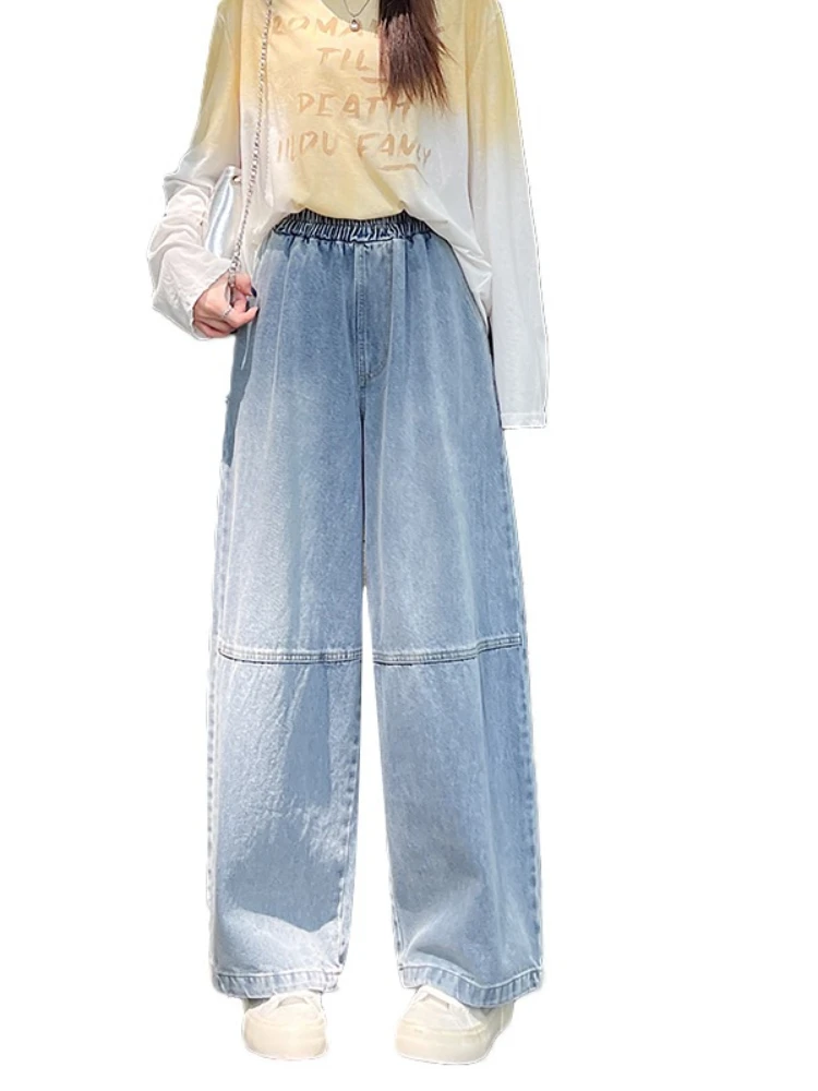 Petite Friendly Loose Narrow Version Curved Sickle Jeans 2026 Spring Autumn Women's Jeans Cross Pants High Waist Casual Trousers - view 5