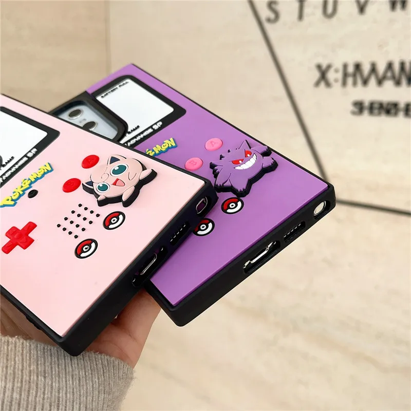 Etui z motywem Gengara i Jigglypuffa do Samsung Galaxy S20 S21 S22 S23 S24 S25 Ultra Plus FE S21fe, skórzane, z tłoczeniem — zdjęcie produktu 4
