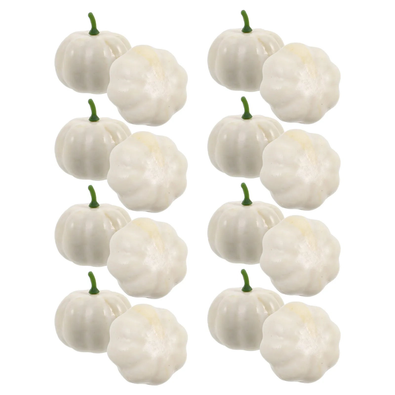 

16 Pcs Mini Artificial Pumpkin Decorations for Halloween Fall DIY Craft Faux Props Simulation Vegetable Display
