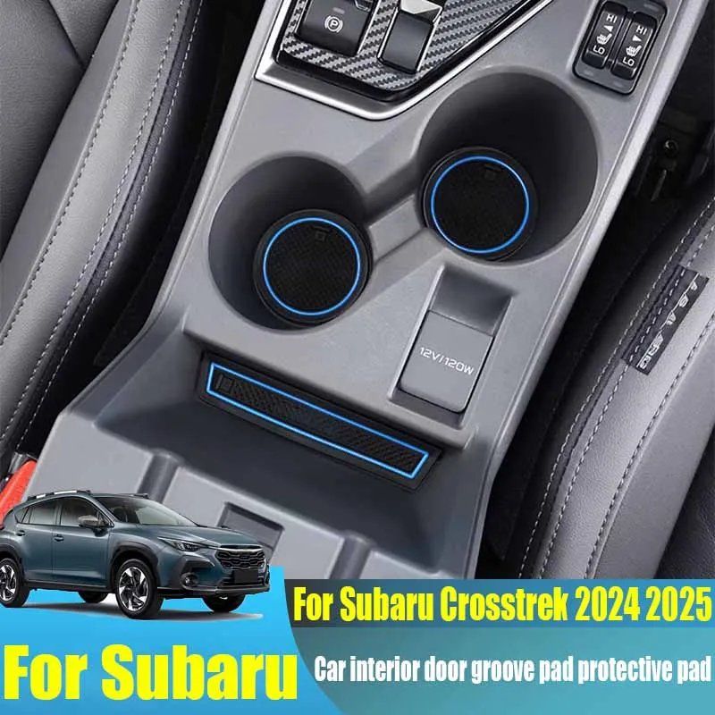 

Для Subaru Crosstrek 2024 2025 модифицированная накладка на внутреннюю дверь автомобиля, противоскользящая накладка, водонепроницаемая, для украшения салона автомобиля