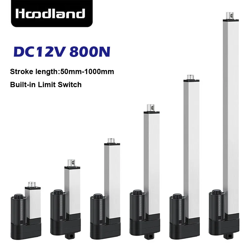 

DC24V Electric Linear Actuators Motor 800N Heavy-Duty Actuator 50-1000mm Stroke Length For Window opener Care Bed Lifting Stand