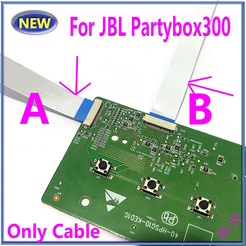 1pcs FFC FPC Button Board Flex Cables For JBL Partybox 300 Partybox300 Swith Board Socket Power Supply Board Flex Cables