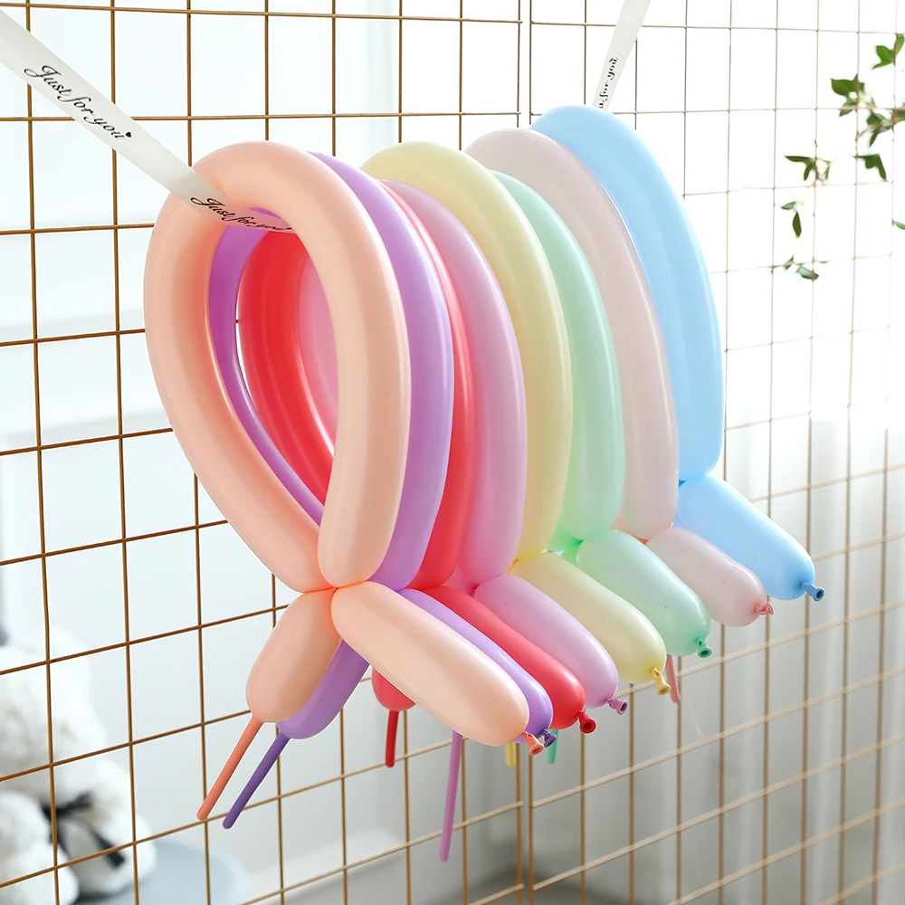 

100Pcs DIY Magic Twisting Balloons Long Strip 260 Balloon Birthday Party Decorations Carnival Clown Balloons Kids Toy DIY Shaped