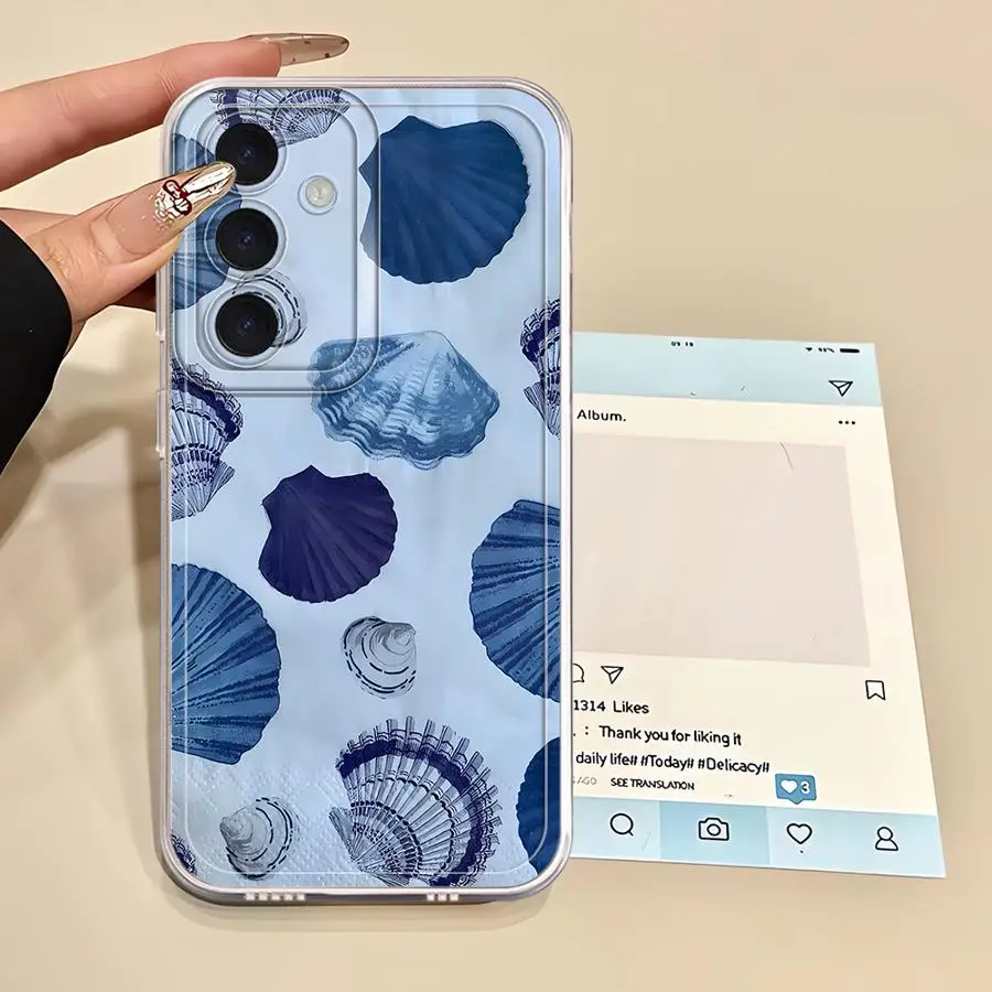 حافظة لهاتف سامسونج جالاكسي A14 A16 A13 A71 A72 A25 A34 A73 A22 A15 A12 A35 A35 غطاء شفاف #1