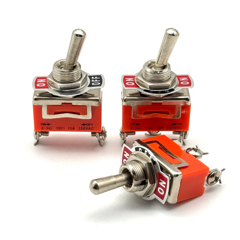 Водонепроницаемый тумблер из нержавеющей стали с 12 В, сверхмощный тумблер включения, выключения, автомобильный металлический разъем SPDT SPST P0.05 15A 250 В