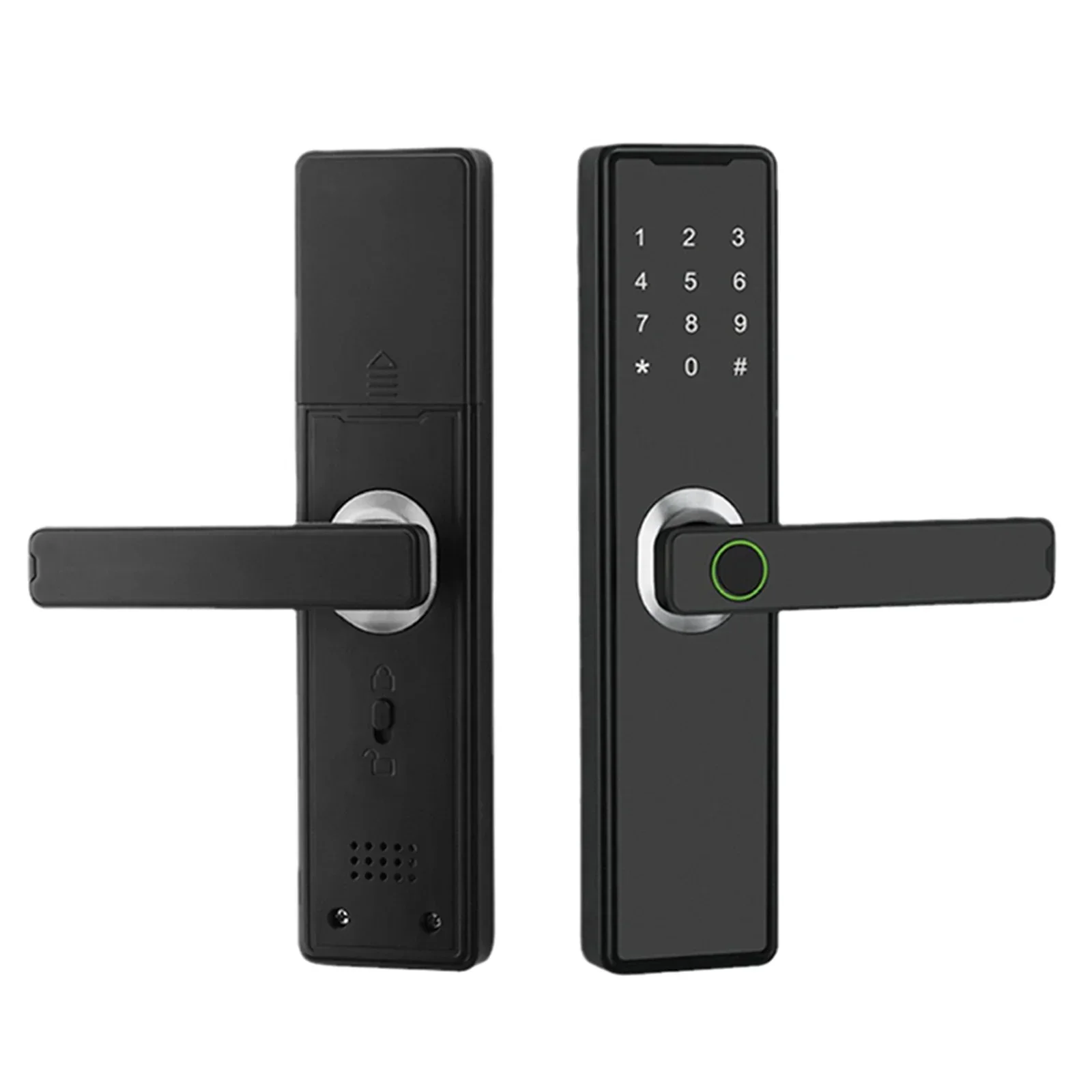 

Fingerprint Door Lock Keyless Lock for Remote Unlocking Large Capacity USB Charging Port Anti Peeping Design