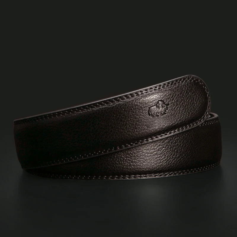 Echtes Leder Hochwertiger Rindsledergürtel ohne Schnalle DIY Herrengürtel Modische Herrengürtel ohne Schnalle Geeignet für Daile Wear – Detail 1