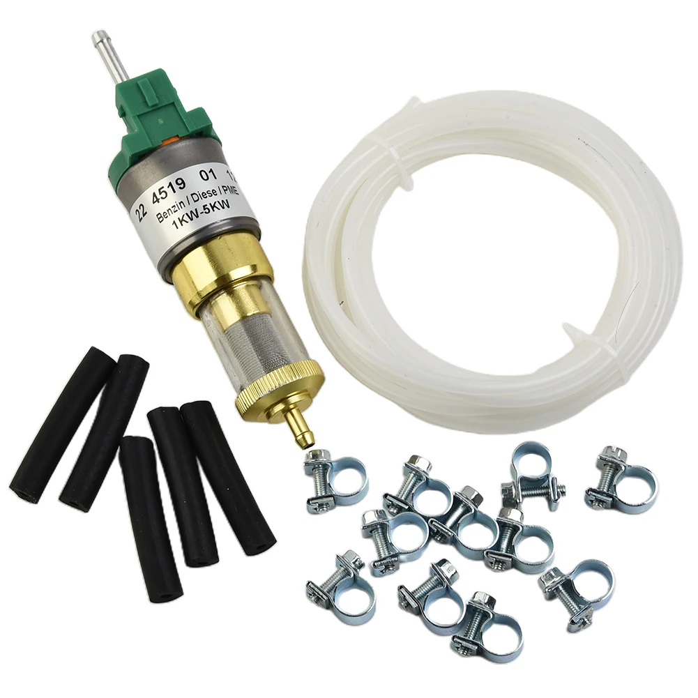 Brand New High Quality Practical To Use New Style Fuel Pump Metal Hose Clips Silver & Green Fuel Connction Hose