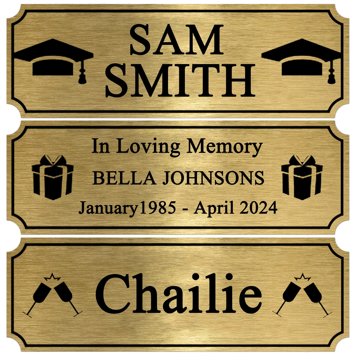 Personalized Engraved Name Plate 3