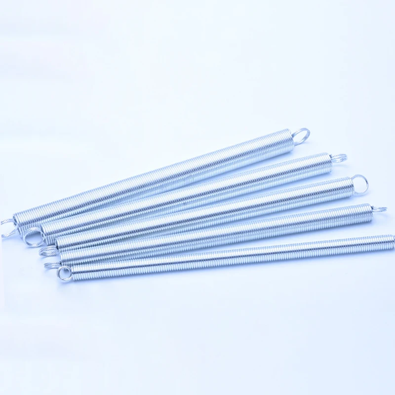 Tension Spring Steel Wire Diameter 1mm-1.6mm Outer Diameter 7mm-16mm Double Coil L-shaped Spring Galvanized Length 300mm