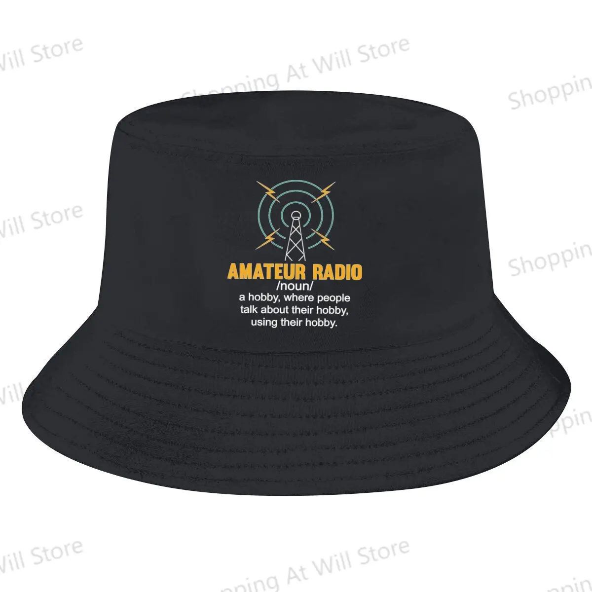 Leisure Fashion  Amateur Radio Definition Funny Ham Radio Operator Men's and Women's Fisherman Hat Beach Hat Birthday gift