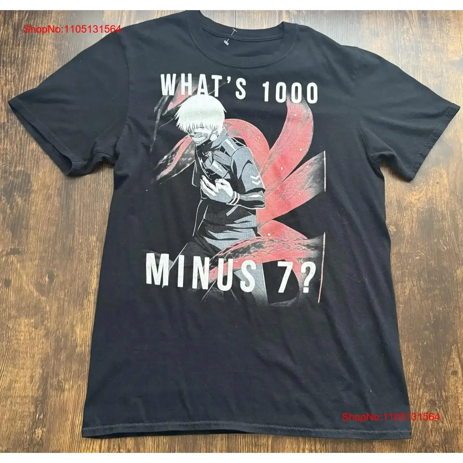 طوكيو الغول تي شيرت م كين Kaneki ما هو 1000 ناقص 7 مانغا أنيمي الخيال خمر غسلها تنفس مريحة قليلا عادية