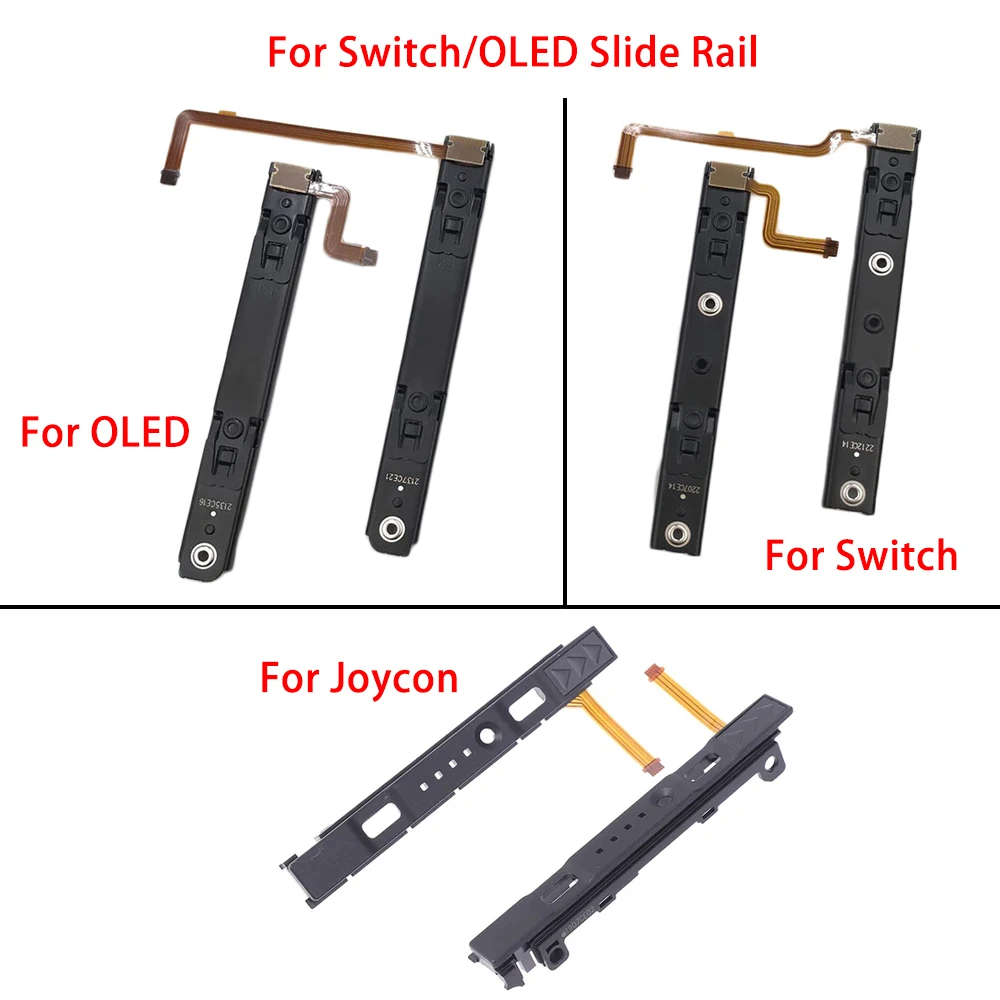 

10sets Right Left Slide Rail With Flex Cable For Nintendo Switch Console & Joycon Handle Sliders Railway For Switch OLED Parts