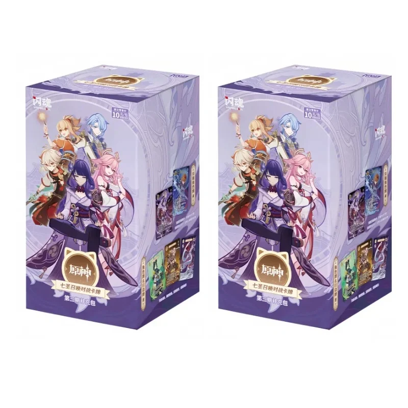 In Voorraad Originele Genshin Impact Genius Invokation Tcg Battle Card Fase Iii Battle Board Game Collcetion Card Verrassingscadeau Speelgoed