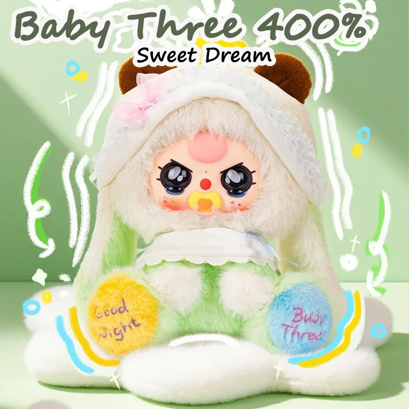 

Baby Three 400% Sweet Dream Series Plush Blind Box Anime Figure Doll Desktop Decorative Mystery Box Collect Toys Christmas Gifts