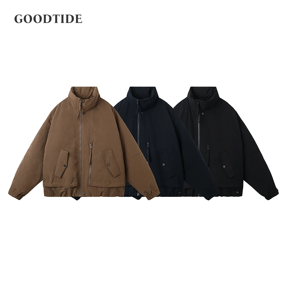 

Men's 90% White Duck Down Hooded High Collar Functional Puffer Jacket 2025 Winter New Windproof Cold-Resistant Warm Outerwear