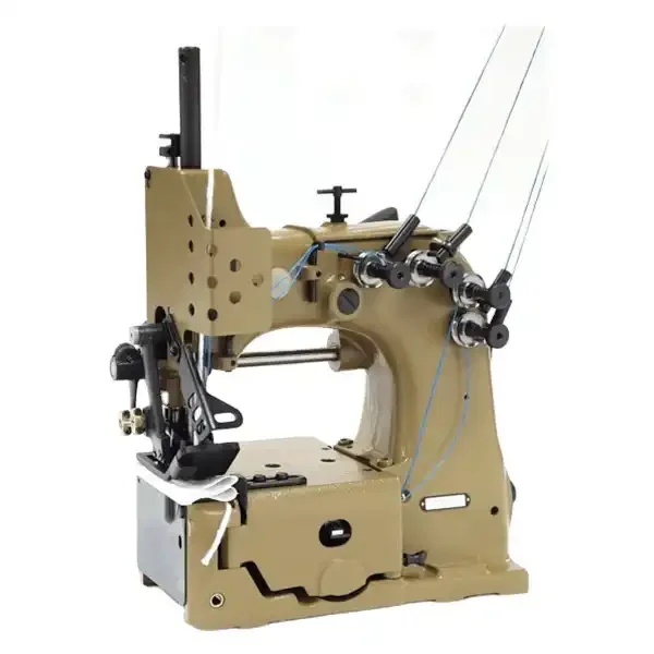 Industrial Double Needle Four Thread Container Bag Chain Stitching Sewing Machine