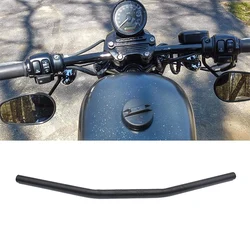 1 Inch Motorcycle Handlebar 25Mm Black Drag Straight Bar Cafe Racer For Honda Kawasaki Yamaha Suzuki Chopper Bobber