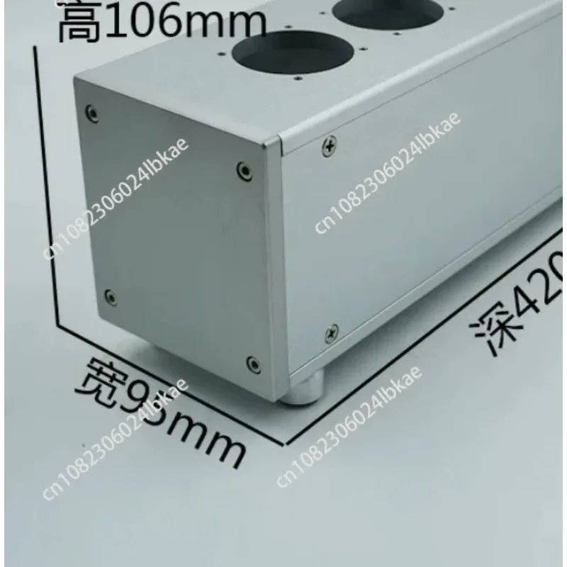 

95 all-aluminum power amplifier chassis, American European standard power filter shell, socket plug, panel 95mm EU