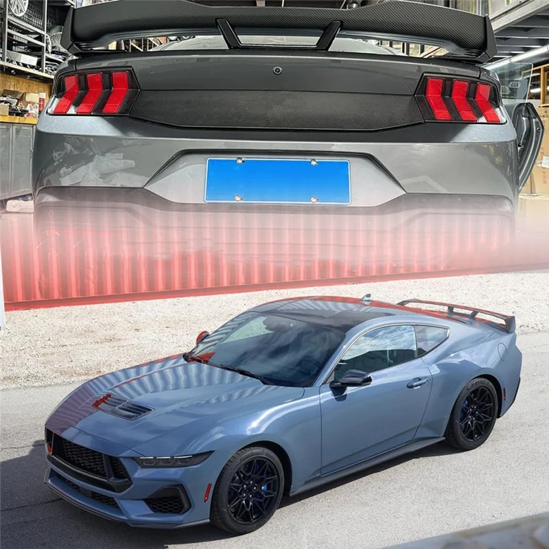 

Накладка на задний фонарь автомобиля для Ford Mustang S650 GT Dark Horse Ecoboost GT 2024 2025, аксессуары из углеродного волокна