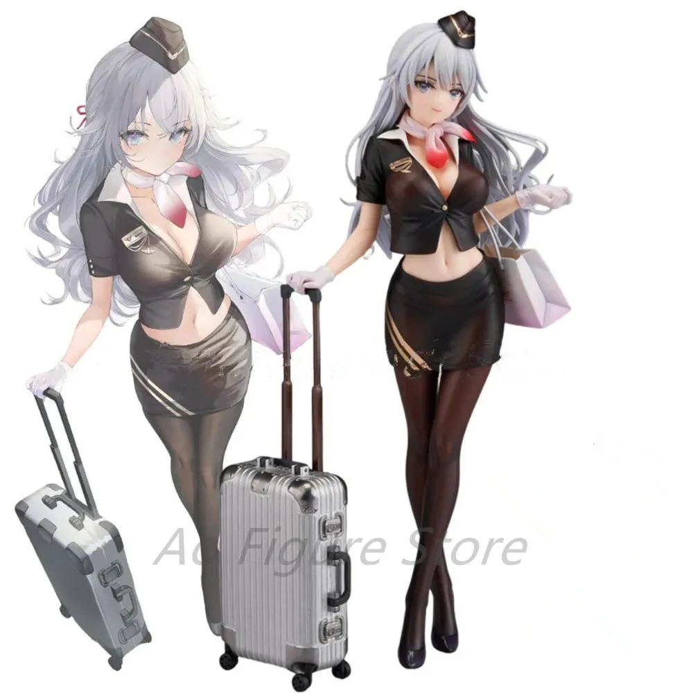 24cm Otherwhere Awahara Shiori Stewardess Hentai Anime Girl Figure Shiori Kurihara Sexy Action Figure Collectible Model Doll Toy