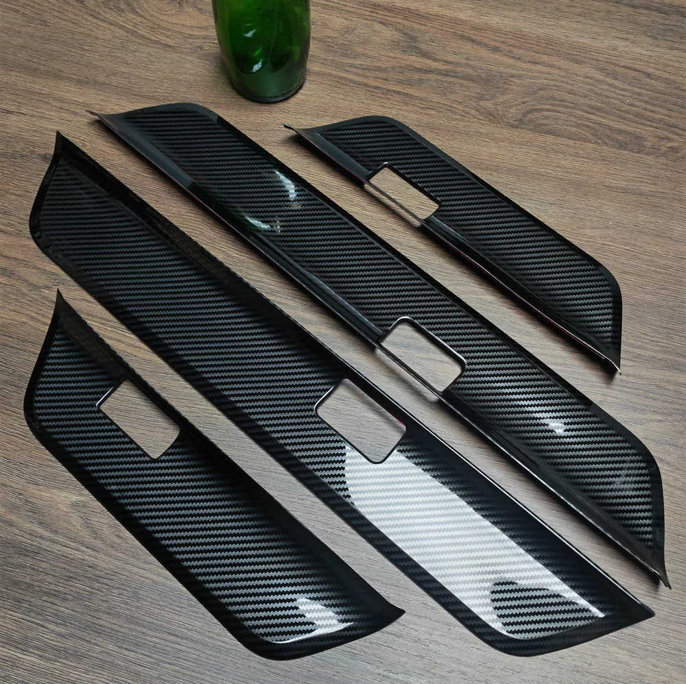 

Car Stainless Steel Door Sill Scuff Plate Stickers For 2023-2024 New Tsla Model 3