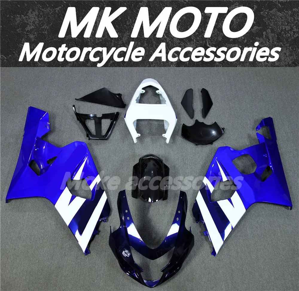 

Motorcycle Fairings Kit Fit For gsxr600/750 2004 - 2005 Bodywork Set High Quality ABS Injection New Blue White