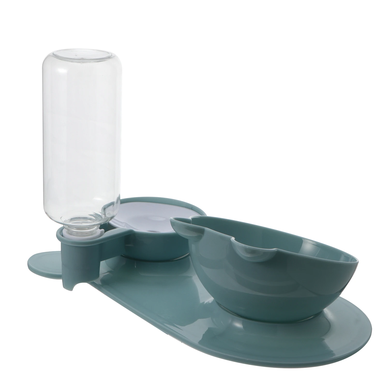 

1 Set 500Ml Cat Bottle Raised Food Bowl Cervical Protection Durable Pp Plastic Auto Pet Feeder Dispenser Anti