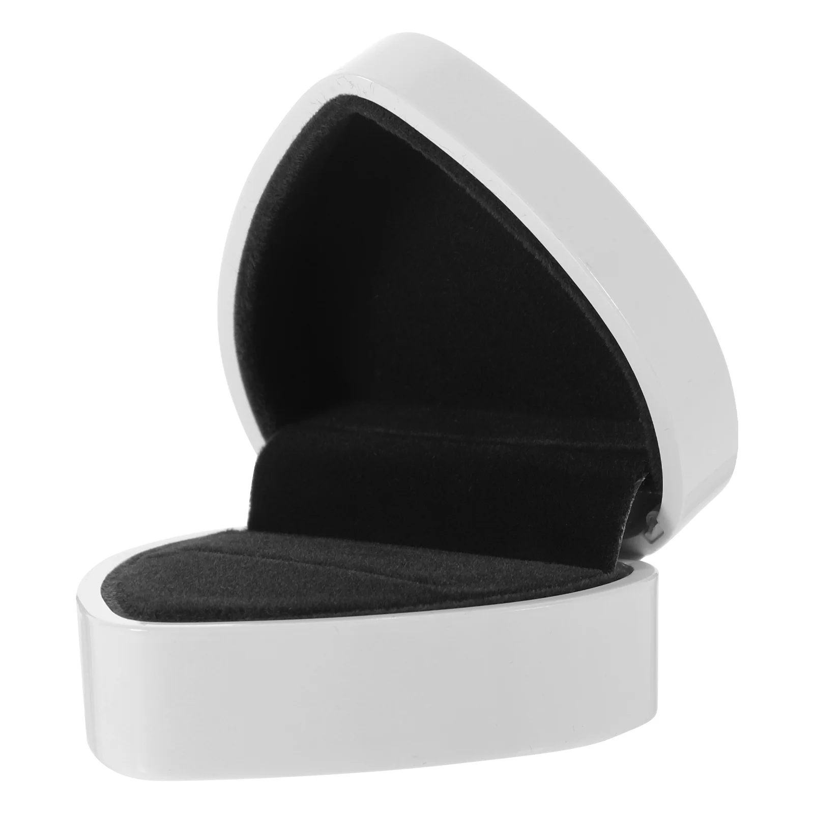 صندوق خاتم مضيء على شكل قلب إبداعي أنيق مزود بإضاءة LED وحقيبة مجوهرات منظم لحفلات الزفاف حاوية خاتم فريدة من نوعها #6