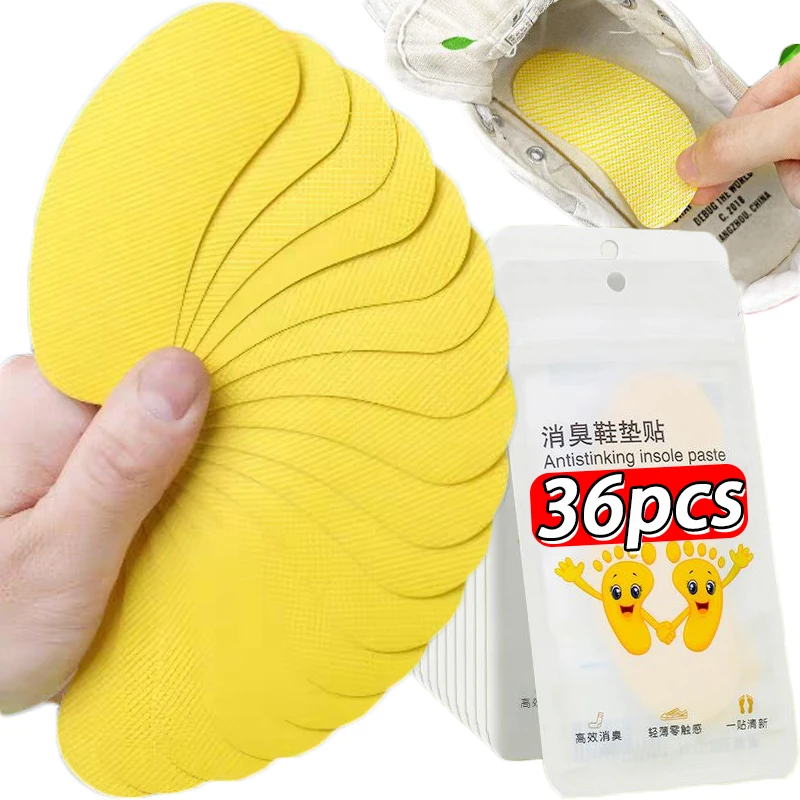 Shoes Odor Remover Deodorant Patch Invisible Lemon Shoes Stickers Unisex Foot Care Paddings Athlete\'s Foot Soothing Insole Patch