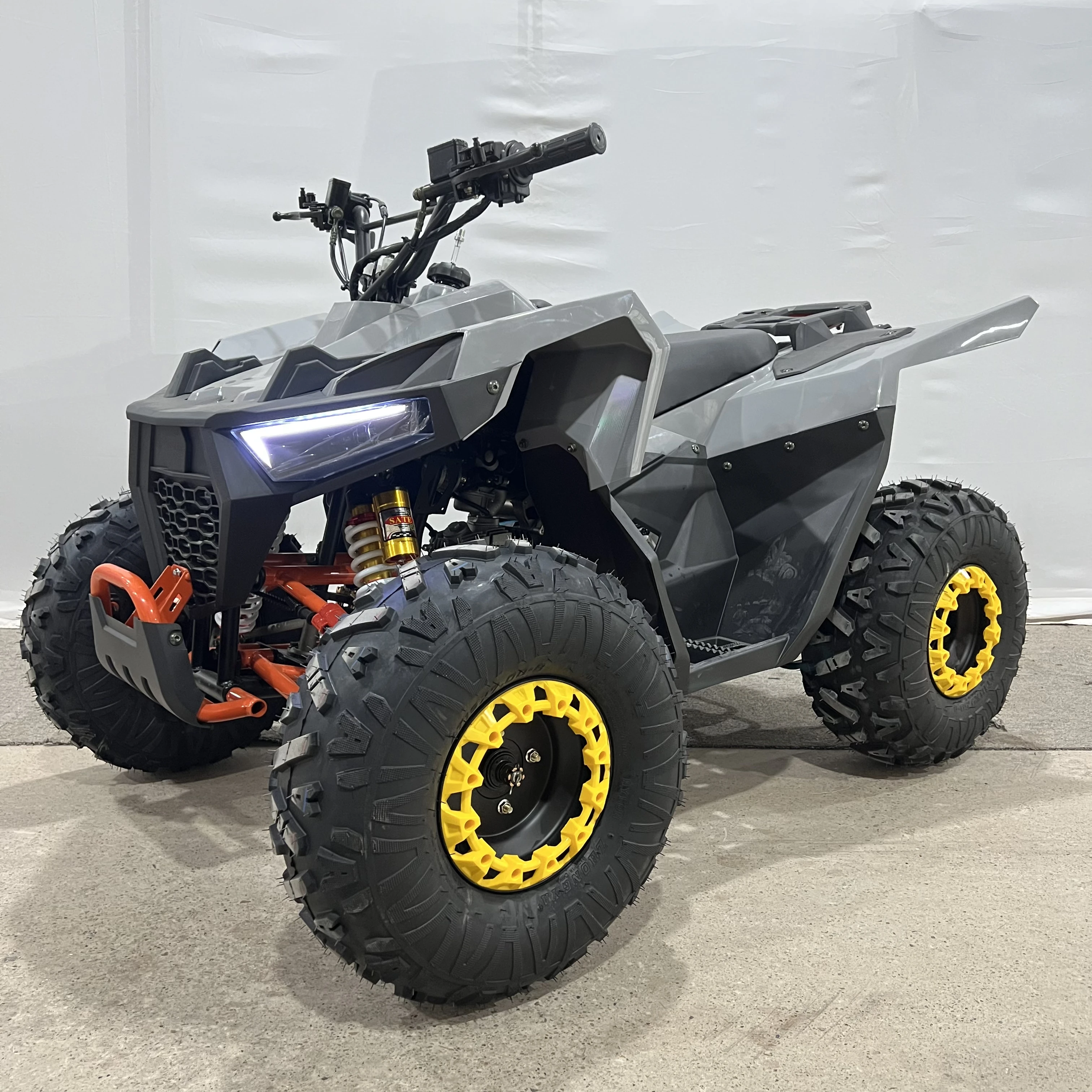 2025 Automatic Chain Drive Transmission 4WD 4x4 Power Gas Alloy New 1000W Power Quad  Electric 125cc ATV for Adults Kids