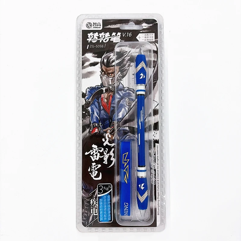 Spinning Pen 5098 V16 Student Gladde zwarte inkt Gelpen Game Character Design Briefpapier Cadeau voor schoolkantoorbenodigdheden
