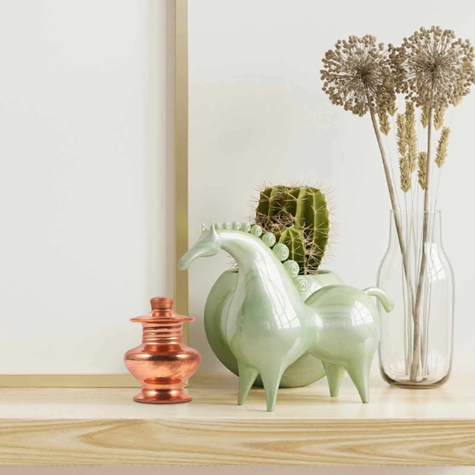 

Vase Retro Buddhist Decor For Home Office Desktop Ornament Buddha Offering Bottle Decorative Buddhist Supply