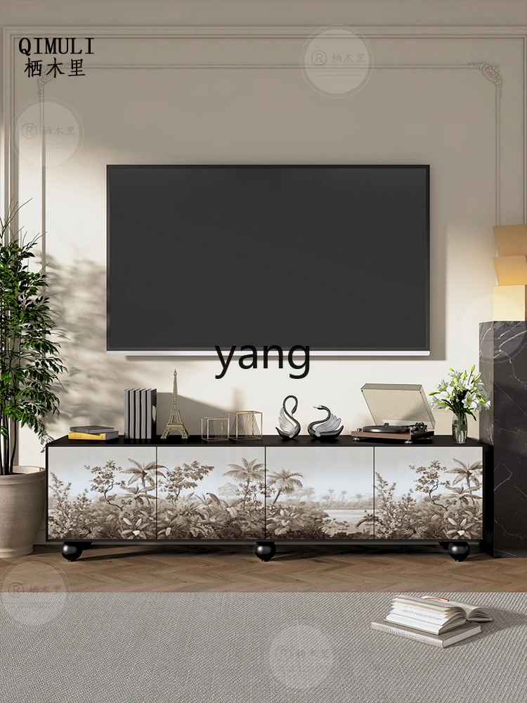 L'm'm Solid Wood TV Cabinet Living Room Bedroom Decoration Multifunctional Practical Floor Cabinet