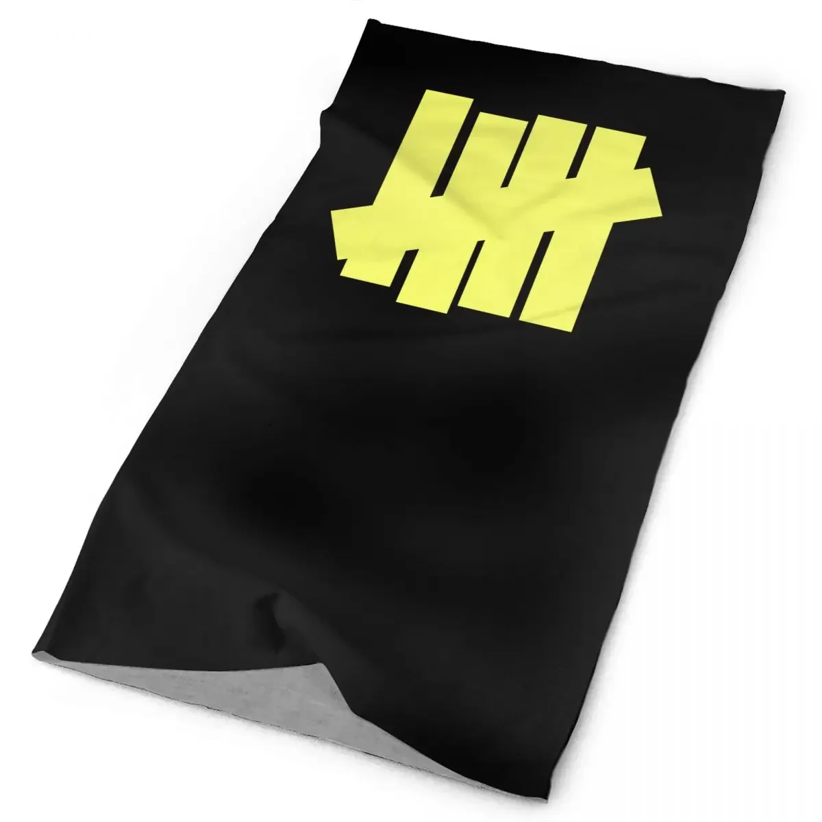 Undefeated Neon Yellow Graphic Neck Gaiter Bandana Scarf Face Mask Warmer Men Women Gaiter Tube