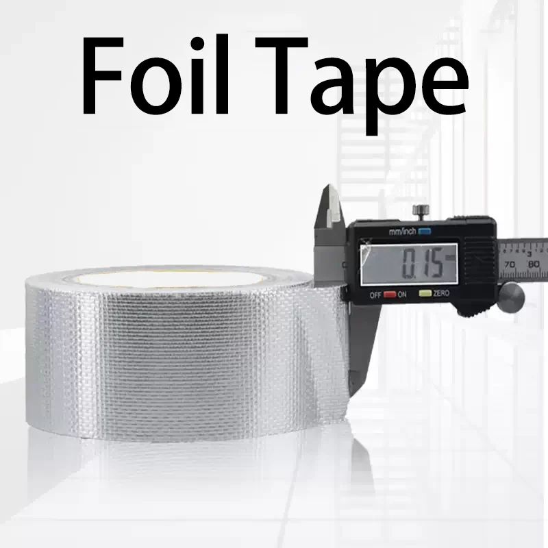 Aluminum foil tape for water heaters, range hood exhaust ducts, water pipes, sealing, insulation, fireproof, flame retardant, an