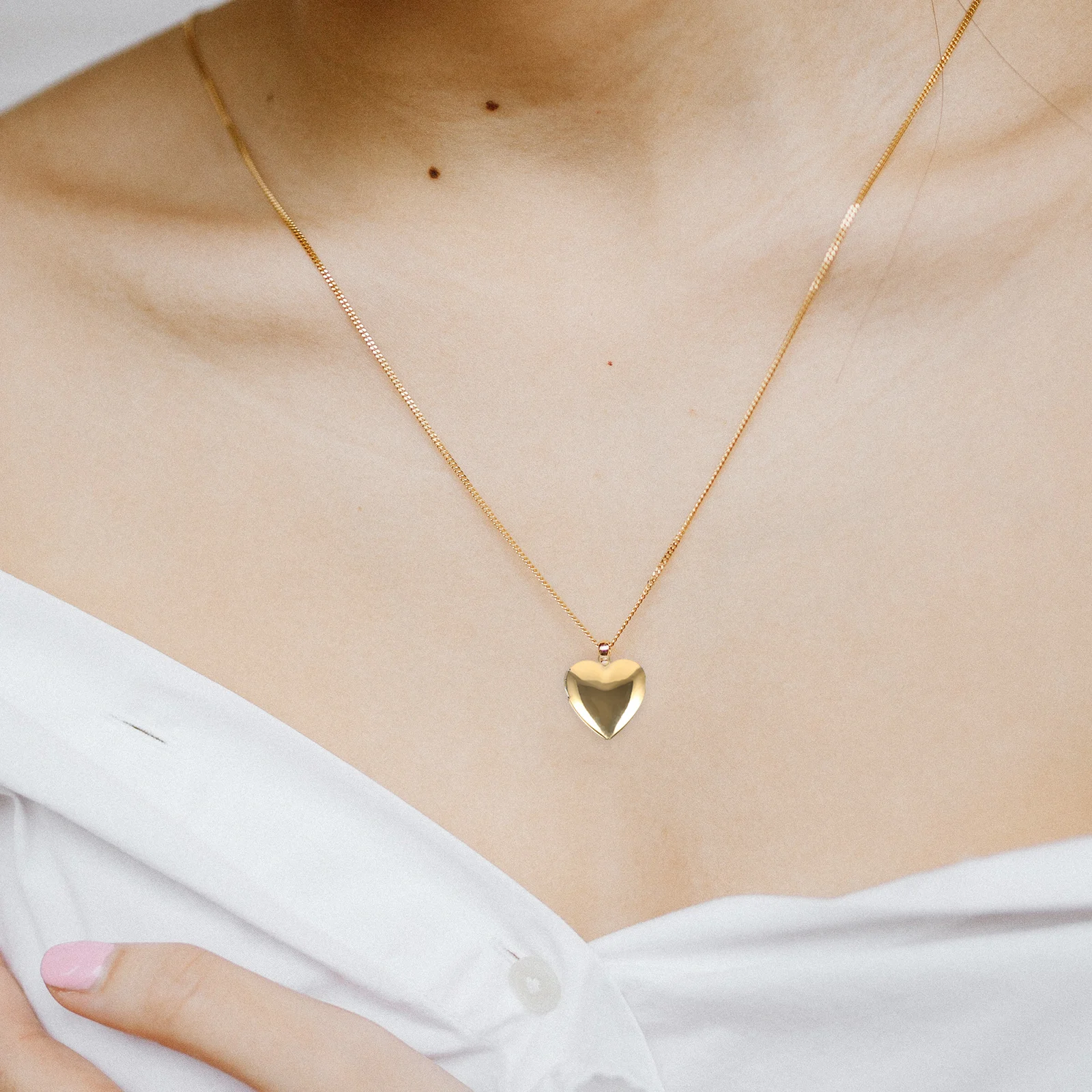 Heart Photo Locket Charm Stainless Steel Small Compact Pendant for DIY Jewelry Making Necklace Craft Gift Locket Charms