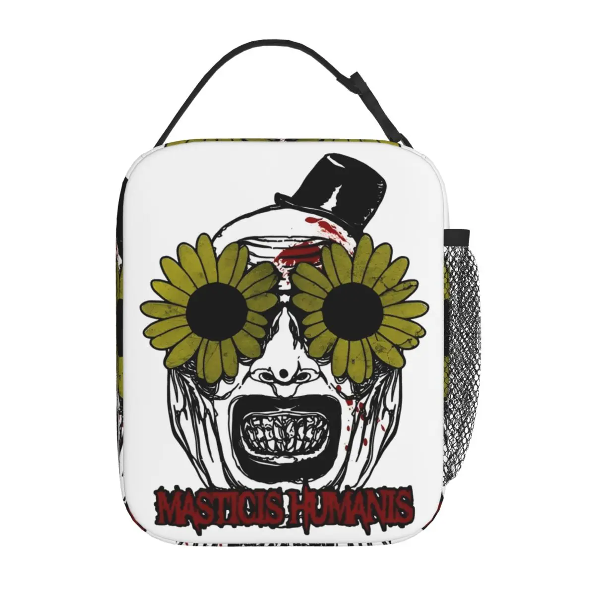 Sunflower Hoe Terrifier The Clown Merch Insulated Lunch Bag For Picnic Food Container Portable Cooler Thermal Lunch Boxes