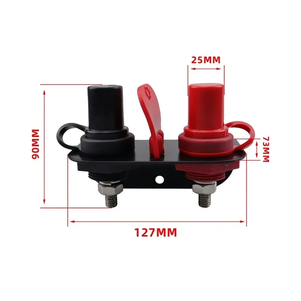 1pc 12V Battery-terminal Blocks Charging Posts For Automobiles Ships Yachts Racing Cars Agricultural Vehicles Power Systems