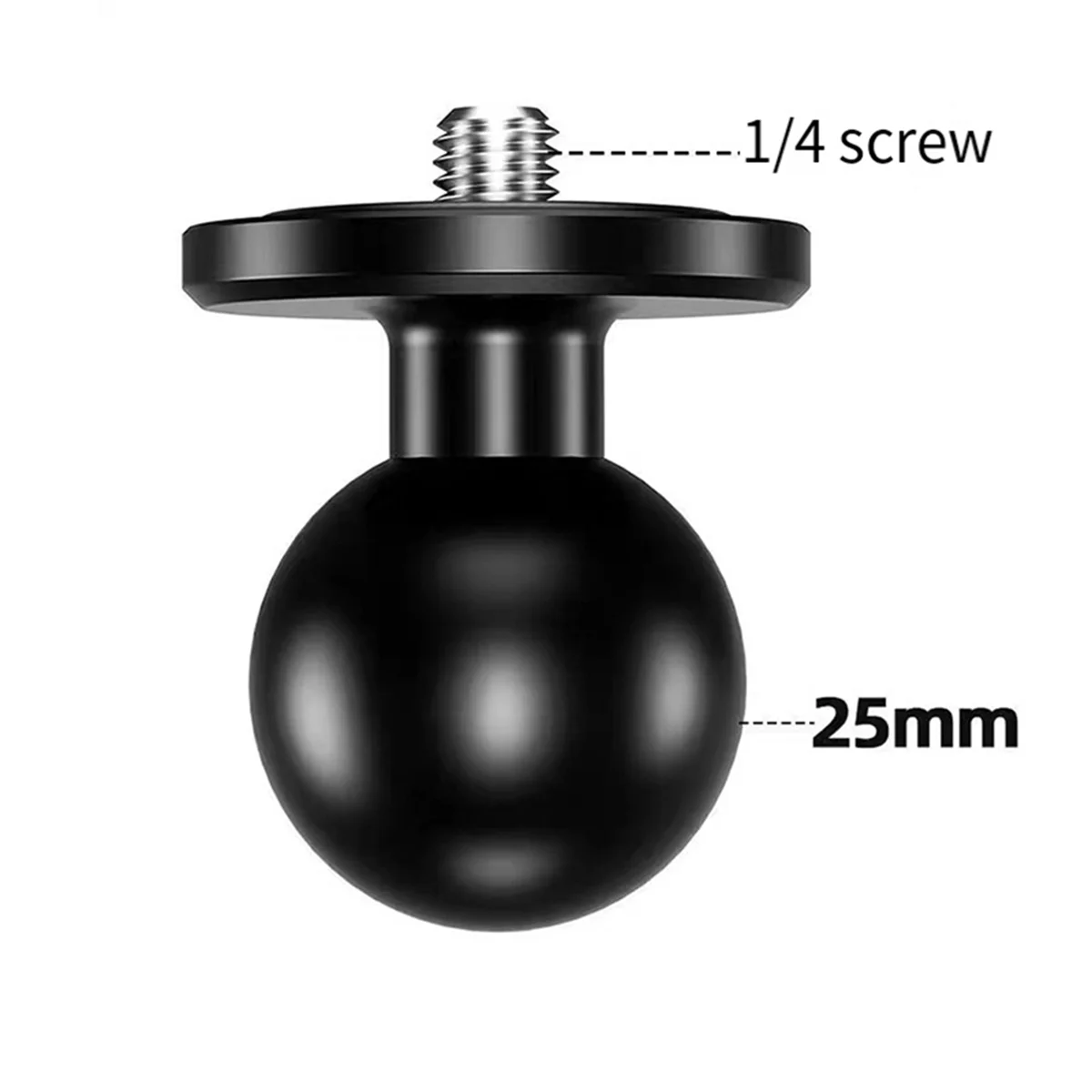 알루미늄 볼 헤드 어댑터, 25mm 마운트 베이스 오토바이, 휴대폰 거치대 핸들 바, 액션 카메라 액세서리, 신제품