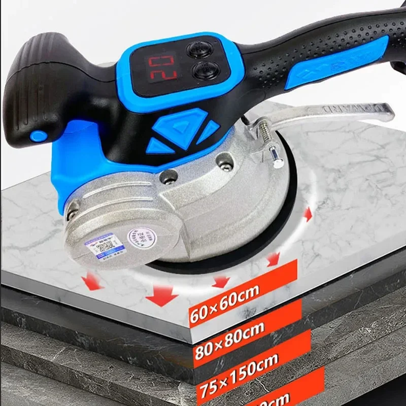 Adjustable Electric Tile Vibrator Tile Laying Machine Suction Cup Automatic Floor Vibrator Laying Leveling Tool