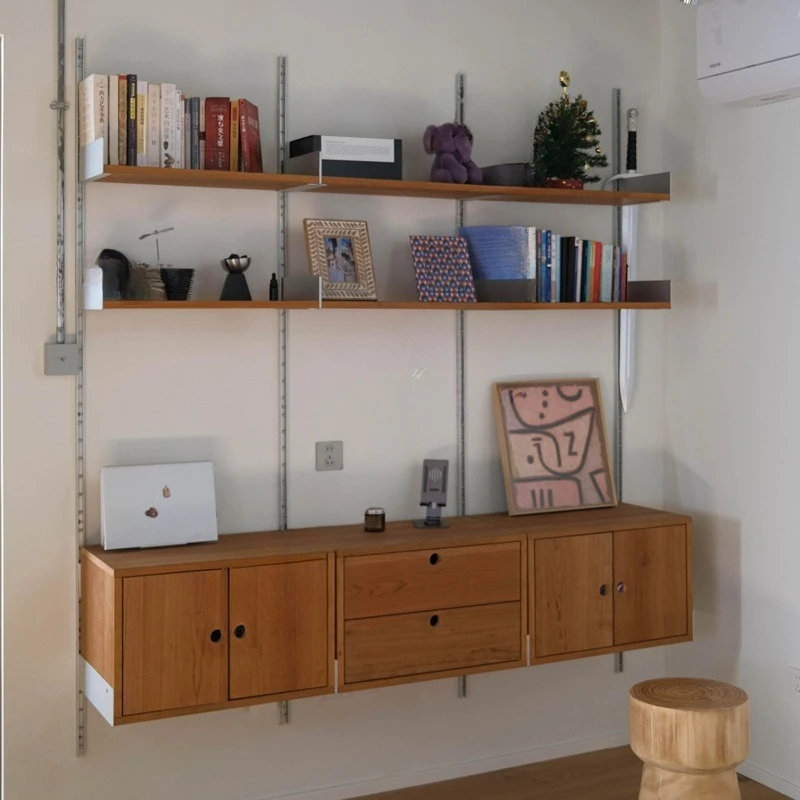 

Minimalist bookshelf shelf wall hanging multi-layer storage living room wall display office data rack storage rack