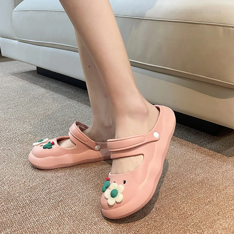 Xiaomi Summer Women Clogs Shoes Slippers Soft EVA Light Beach Sandals Thick Sole Slipper Shoes Outdoor Ladies Casual Home Slides