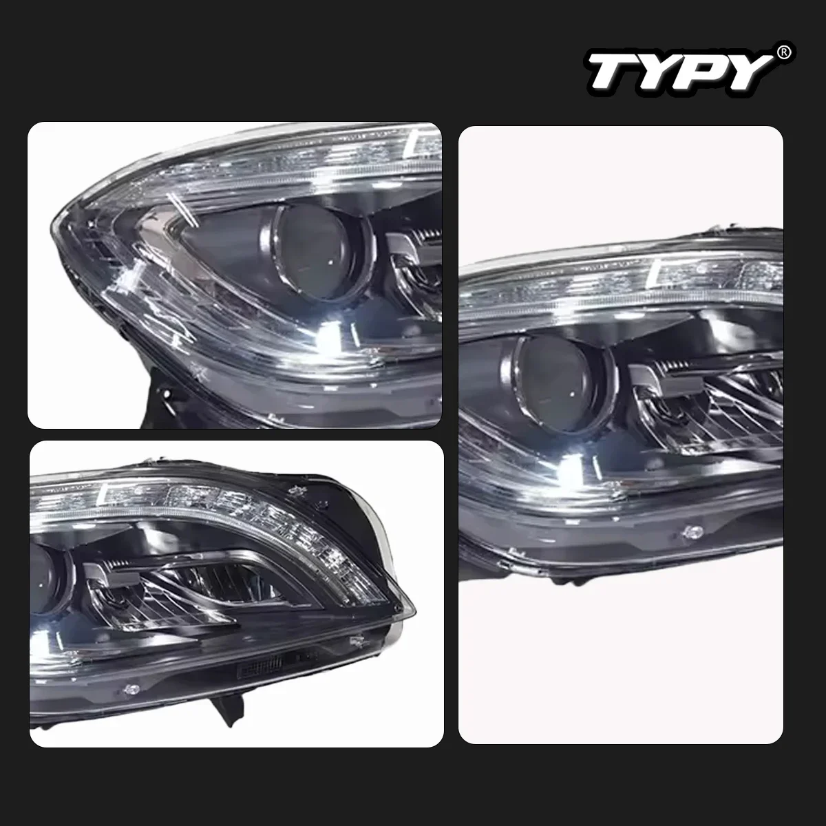

TYPY New LED Head Lamp Upgrade Modified For Benz ML W166 Headlight 2012-2015 Headlight Dynamic Signal Head Lamp Auto Accessories