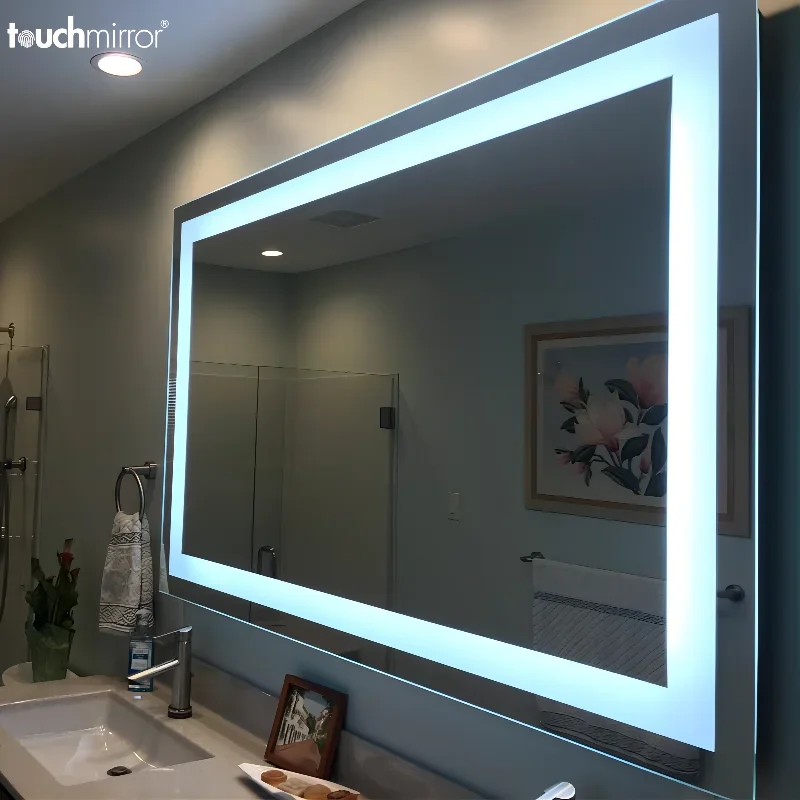 

China Manufacturer Wholesales Led Backlit Bathroom Mirror Bathroom Cabinet Bathroom Vanity Led Light Mirror