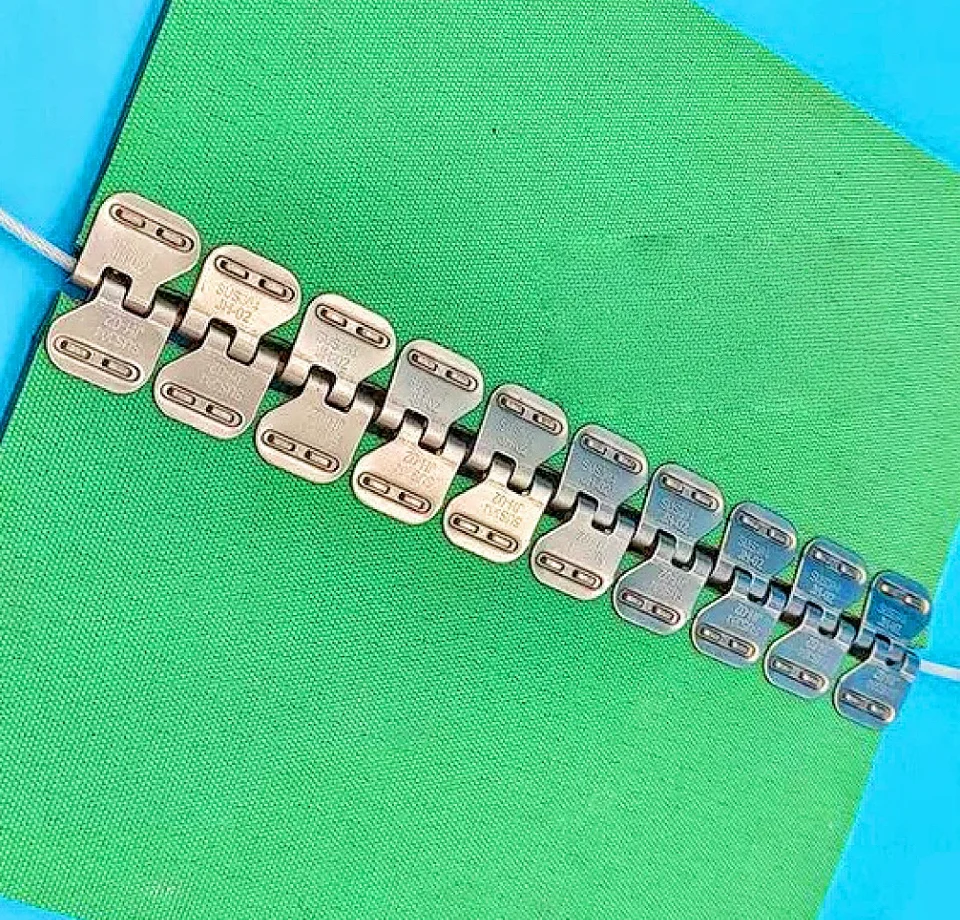 2pcs/lot Length:300-500mm(for 2-3mm belt) Butterfly buckle 304 stainless steel conveyor belt buckle