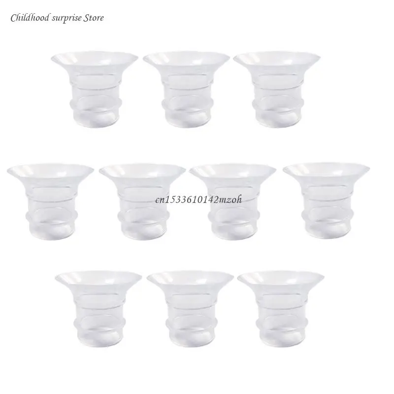 

10Pcs Silicone Breast Milk Collector Cup 13/15/17/19/21mm Wearable Milker Part Dropship