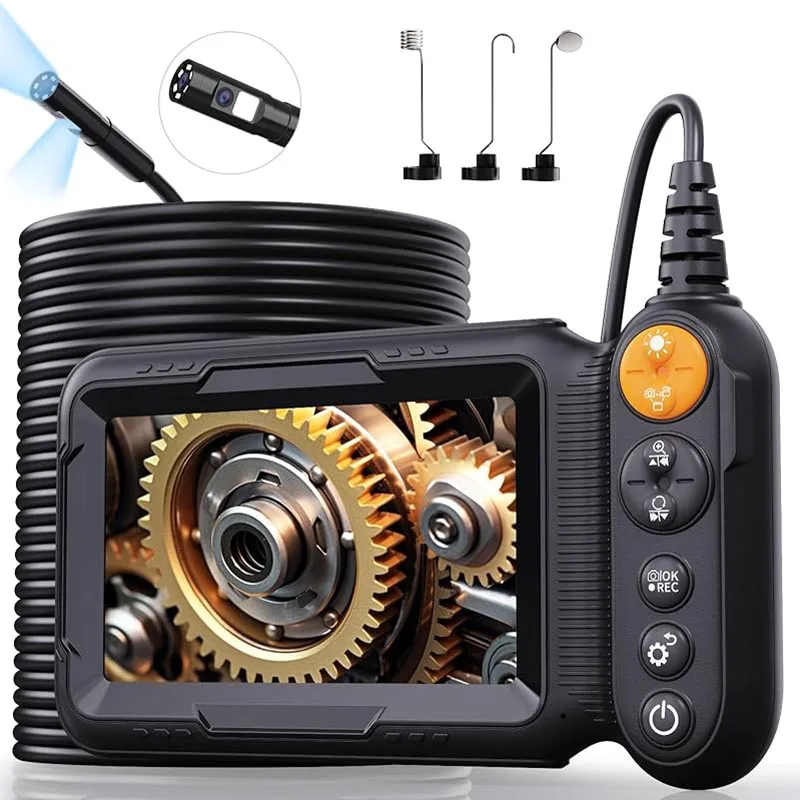 5 ''IPS Video Industrial Endoscope 1080P Dual & Single Lens Borescope Inspection Camera IP67 Waterproof Snake Camera For Car