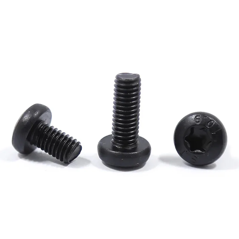 الصف 10.9 الأسود توركس عموم مسمار لولبي الرأس زهر البرقوق الأخدود مكافحة سرقة الترباس M3 M4 M5 M6 M8 M10
