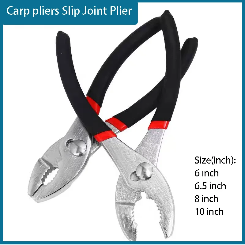 

Carp pliers Slip Joint Plier 1pcs Adjustable automobile Repair Tool Big Mouth Fish Tail Pliers Slipper Pliers 6" 8" 10"